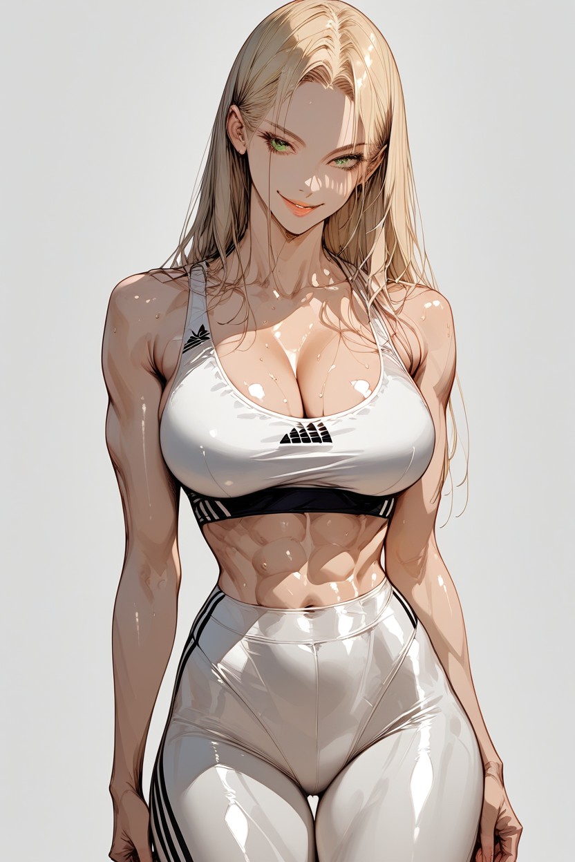 Gym Session, Perfect Angle, Navel Exposed Hentai AI Porn