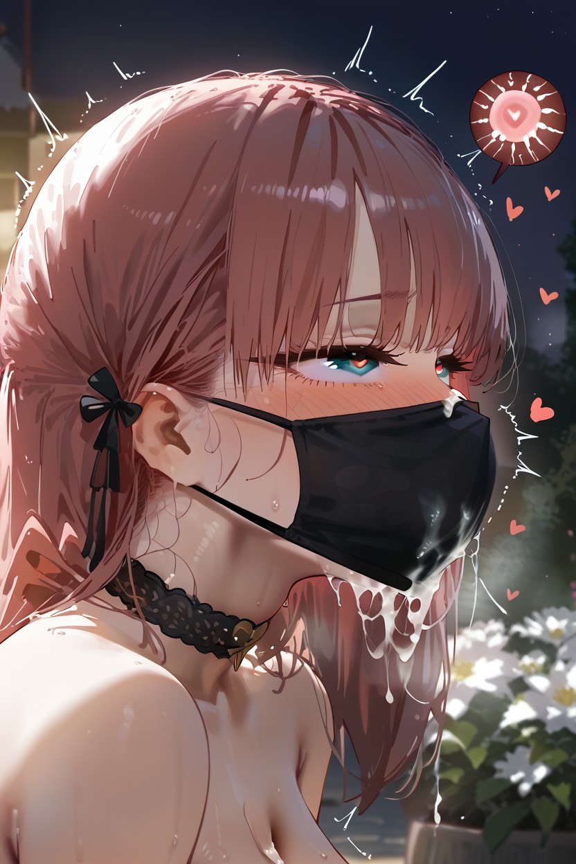 Wide Open Pussy, Choker, Perfecct Face Highly Detailed Hentai IA