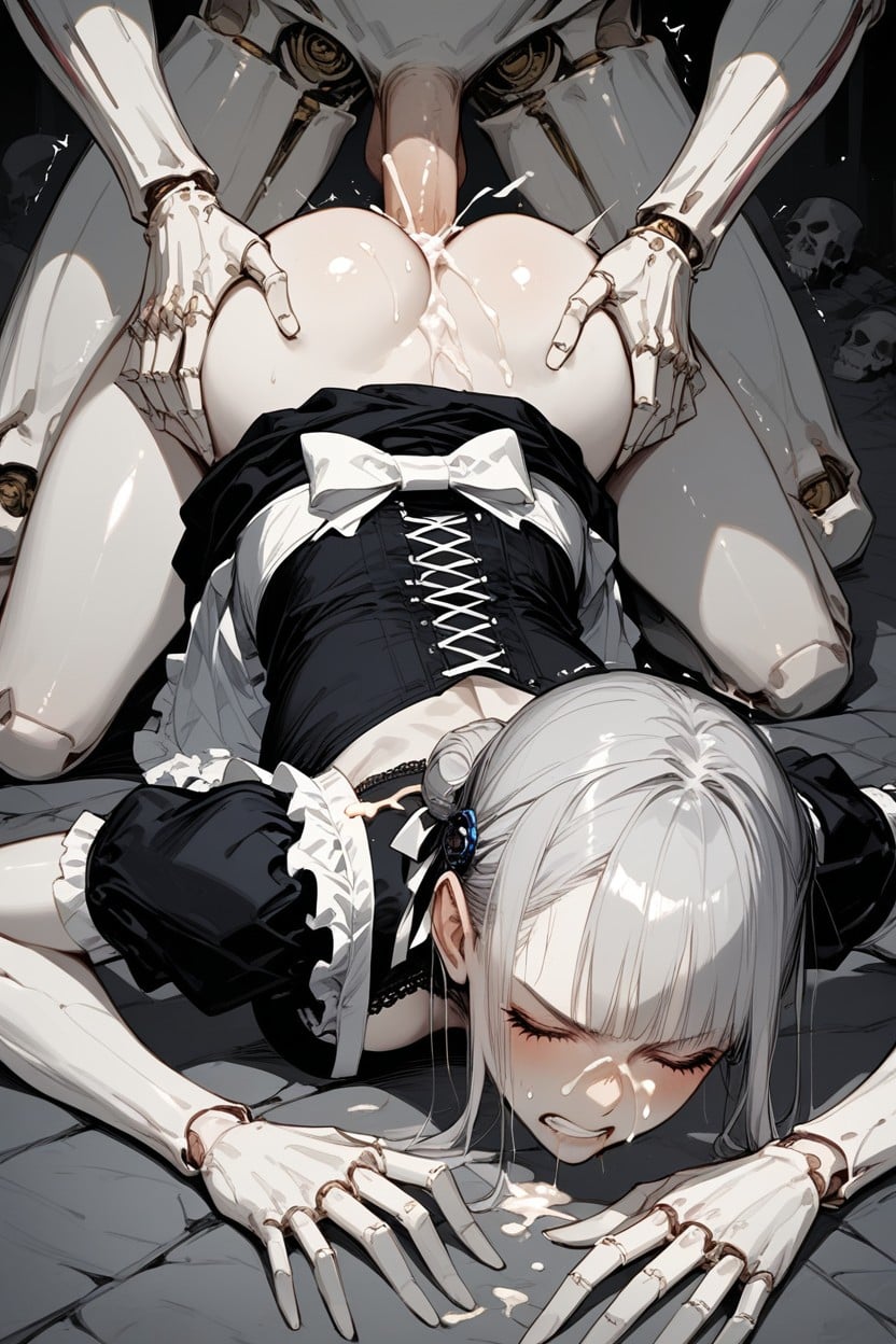 Skirt Lift, Prone Bone, Fucked From Behind Hentai AI Porn