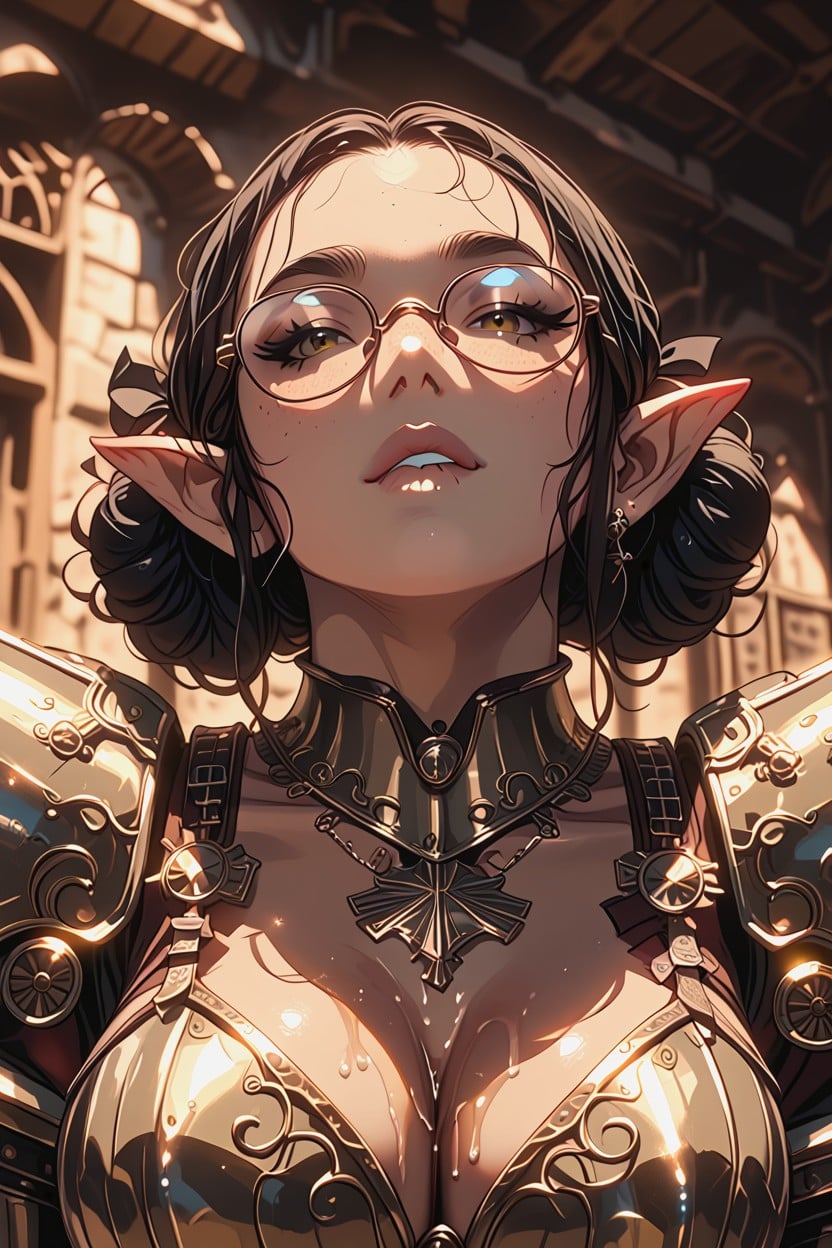 Thick, Biting Lip, Soft Voluptuous Figure Hentai AI Porn