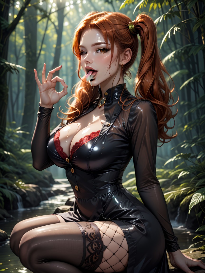 Oiled Skin, Tender Look, Master Piece Hentai AI Porn