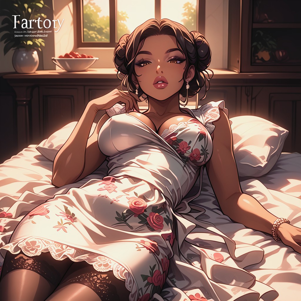 Traditional Housewife, Magazine Cover Background, Seductive Milf AI Porn