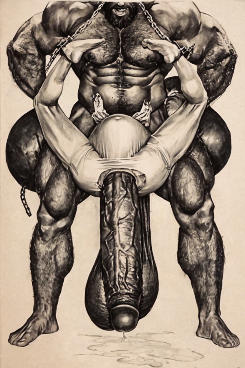 Legs, 18+, Extreme Hyper Cock AI Gay Porn