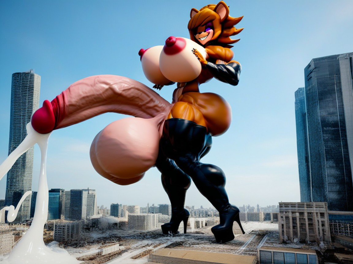 Thick Cock, Thick Thighs, Bodybuilder Furry AI Porn