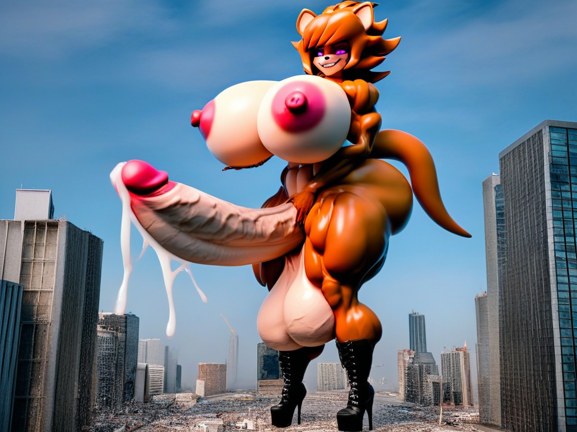 Boots, Extremely Long Cockcumming, Bodybuilder Furry AI Porn
