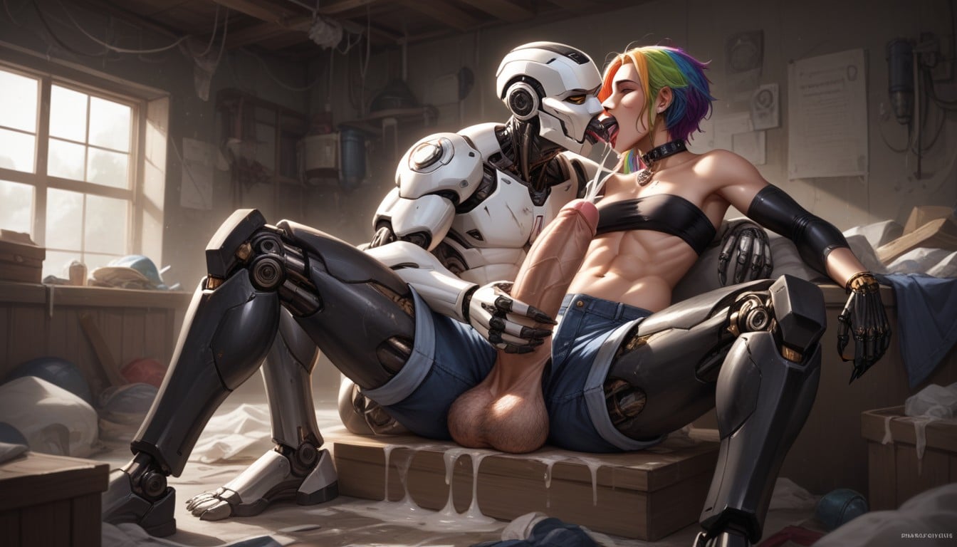 Panting, Teeth, Robot Hentai AI Porn