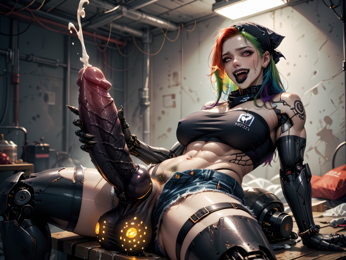Cyborg Limbs, Knot, Teeth Hentai AI Porn