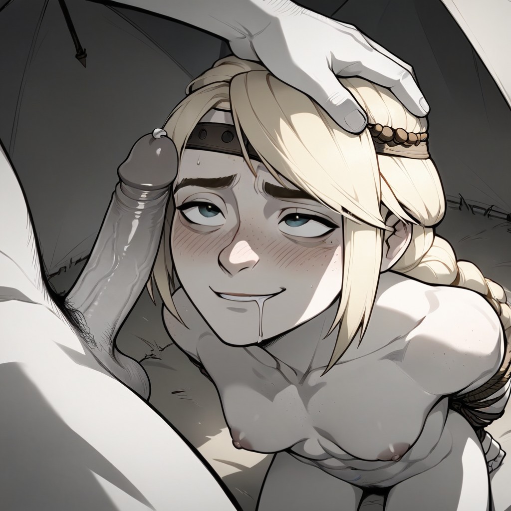 Inside Tent, Horny, Large Eyes AI Porn
