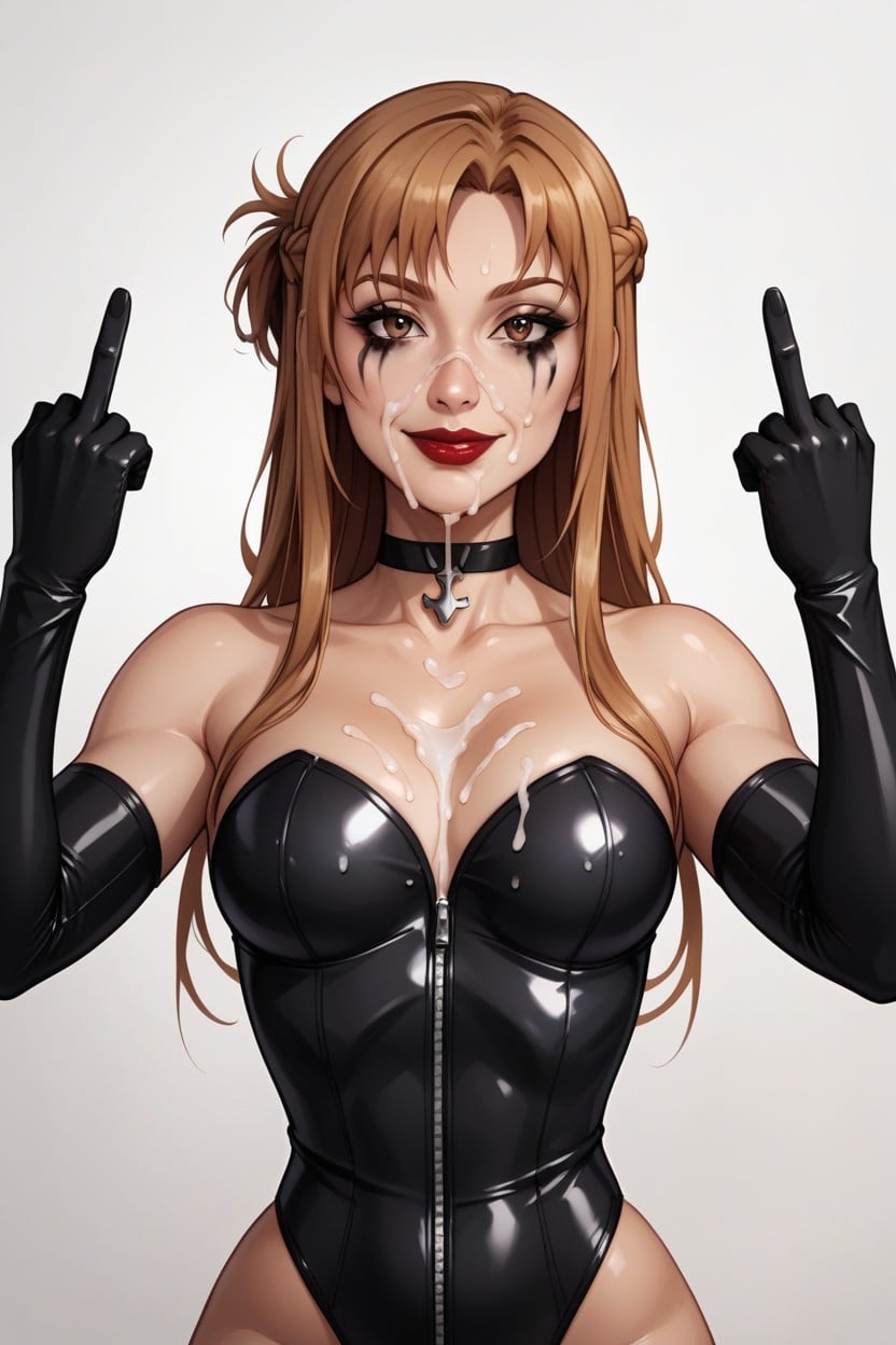 Bimbo Lips, Oiled Skin, Skinny Hentai AI Porn