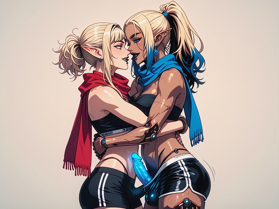 Scarf, 18+, Blonde Hair Hentai AI Porn