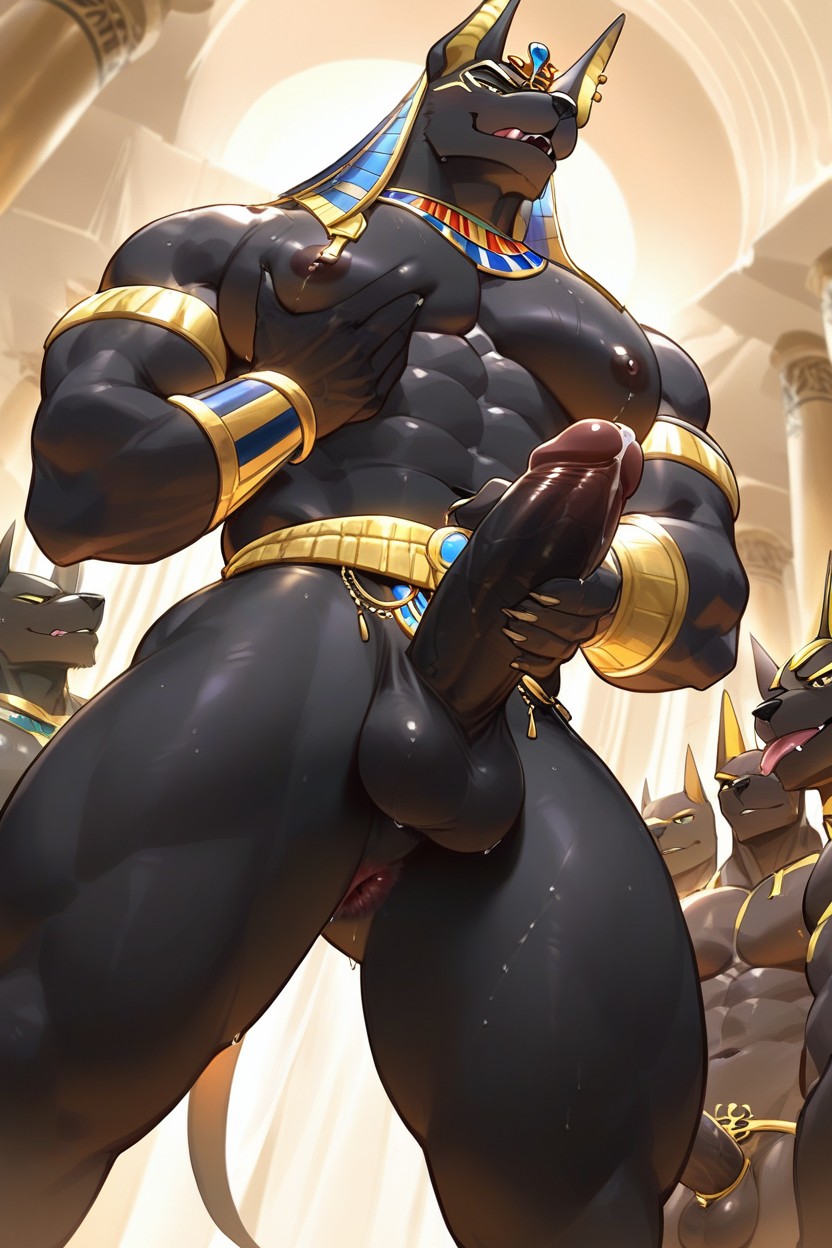 Wide Angle, 18+, Pecs Furry AI Porn