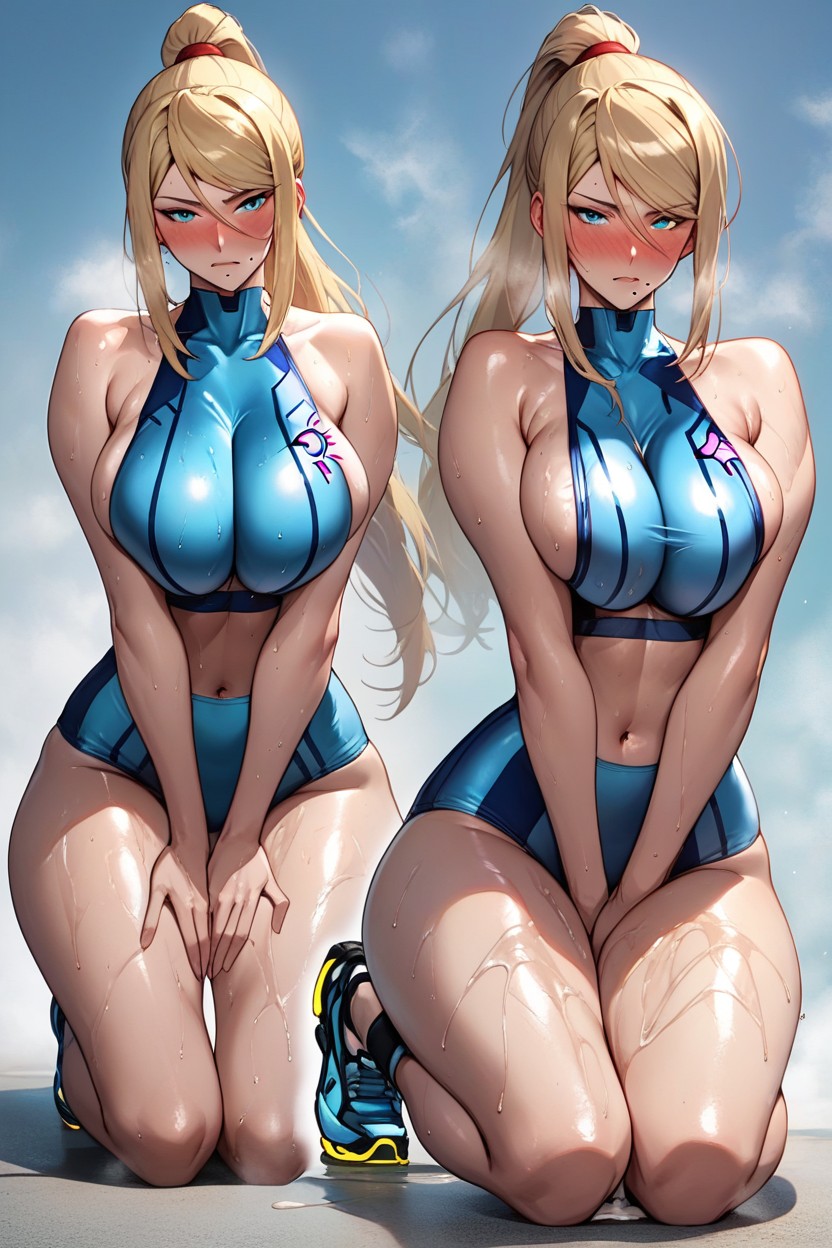 Full-face Blush, 18+, Off-shoulder Hentai AI Porn