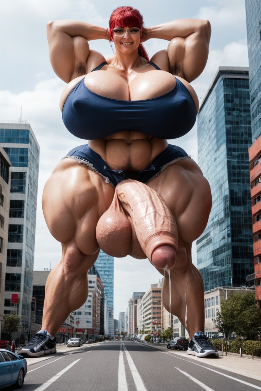 Burly Body, 1 Person, Looking At Viewer Shemale AI Porn