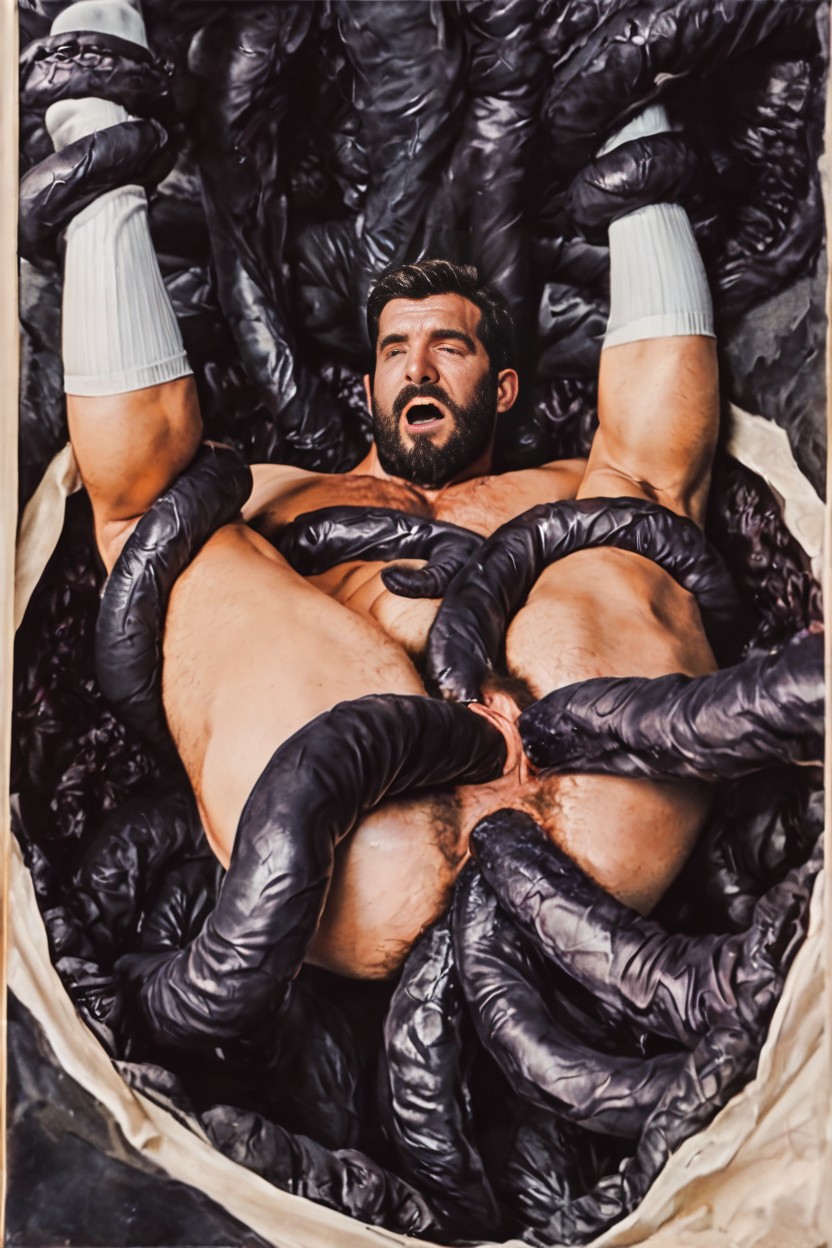 Gang Bang, Penetrating Vagina, Body Hair AI Gay Porn