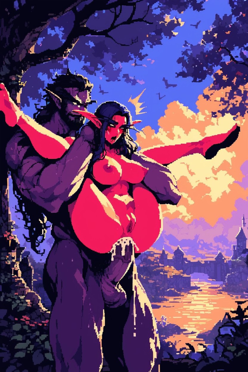 Purple Skin, Embarrassing, 18+ AI Porn