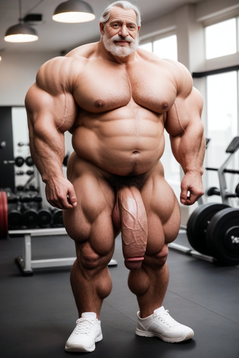 Hairy, Well Defined Abs, Bushy Eye Brows AI Gay Porn