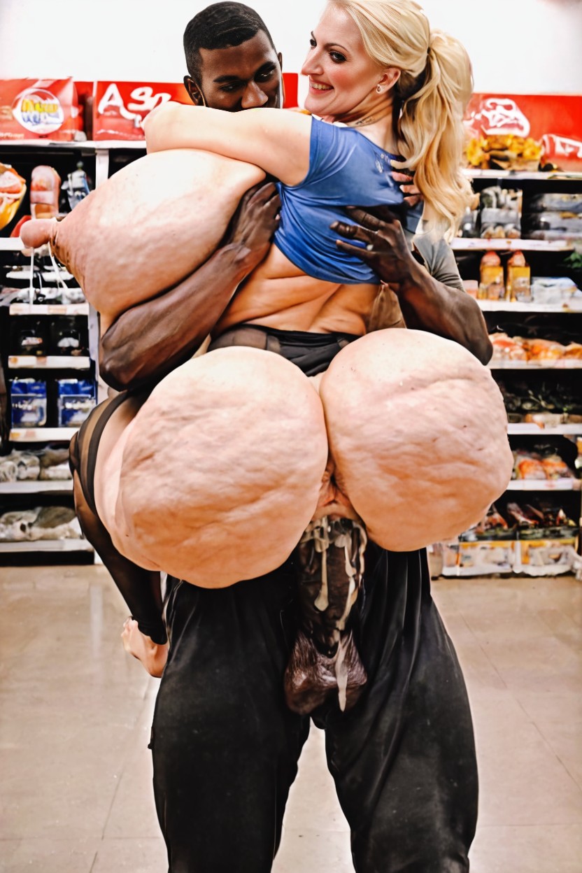 Carry Sex, Hyper Ass, Woman Looking Back AI Porn