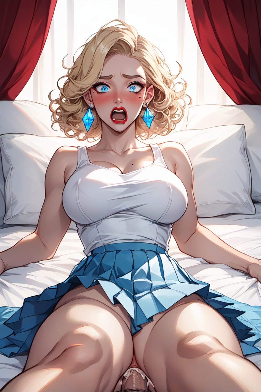 Elegant Neckline, Shocked, Laying Hentai AI Porn