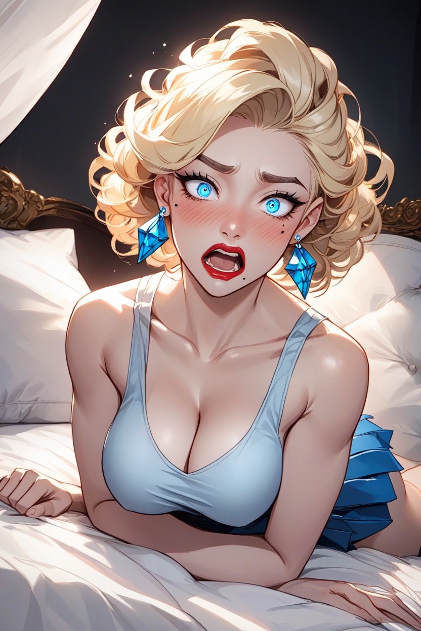 Laying, Short Length, Pale Skin Hentai AI Porn