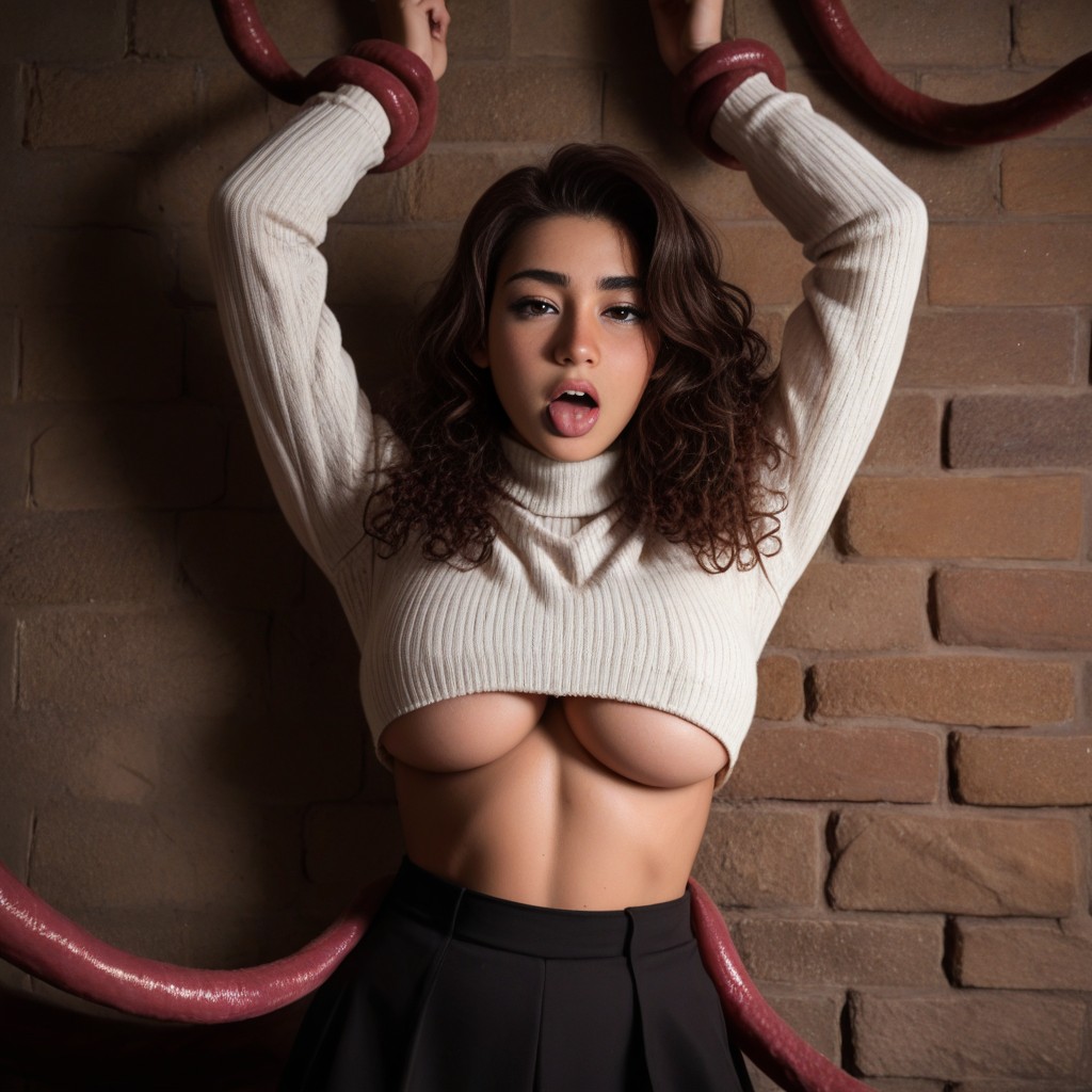 Black Pants, Hourglass Figure, Melkor Mancin Style AI Porn