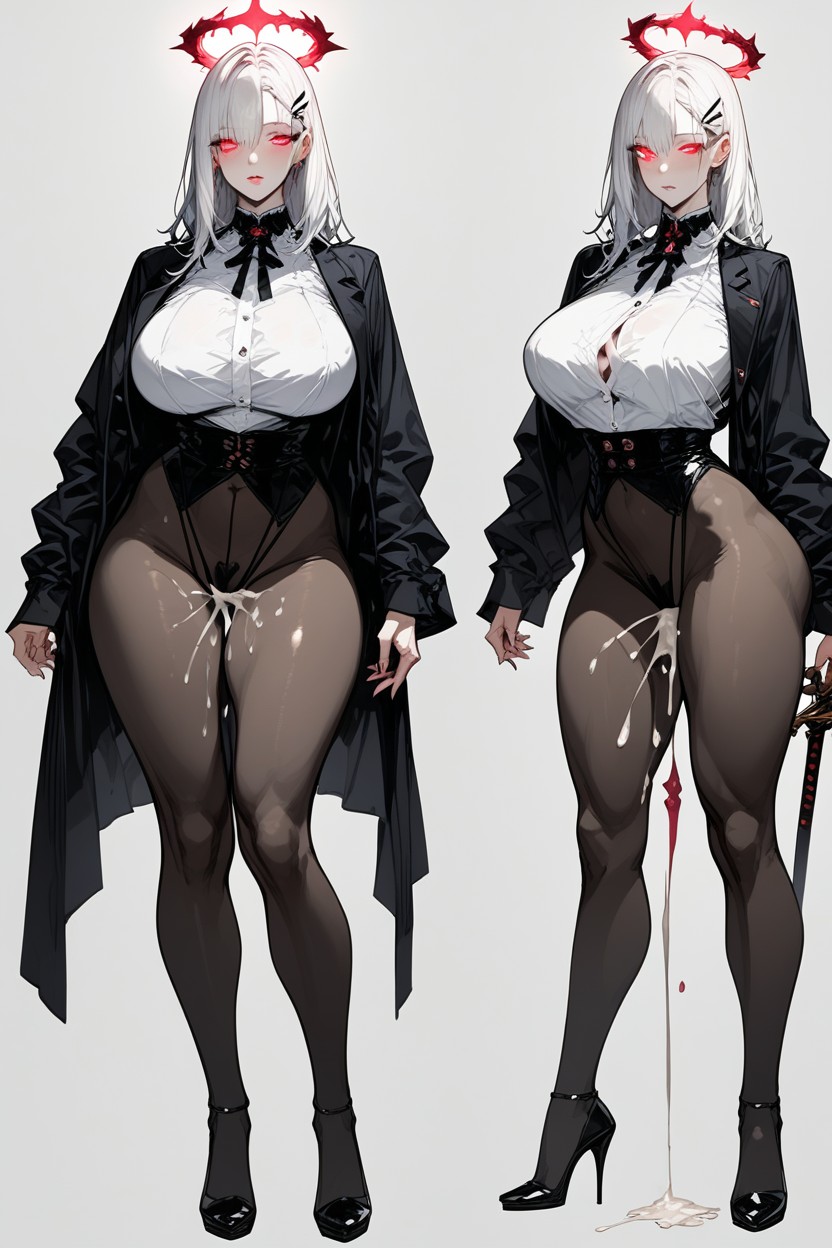 Busty Body, God Demon Of And Darkness, Rolling Eyes Hentai AI Porn