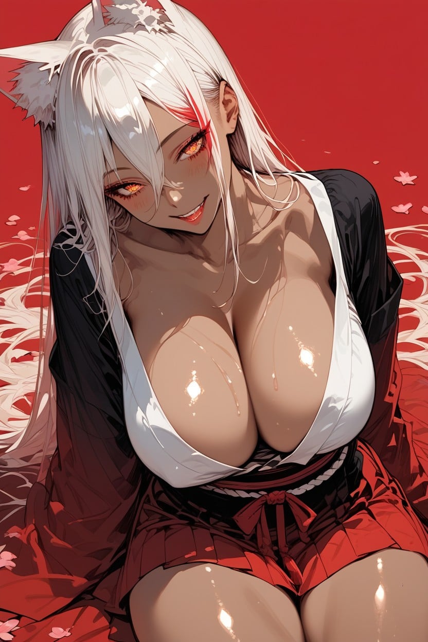 Breast Expansion, Laying On Stomach, Sexy Hakama Hentai AI Porn