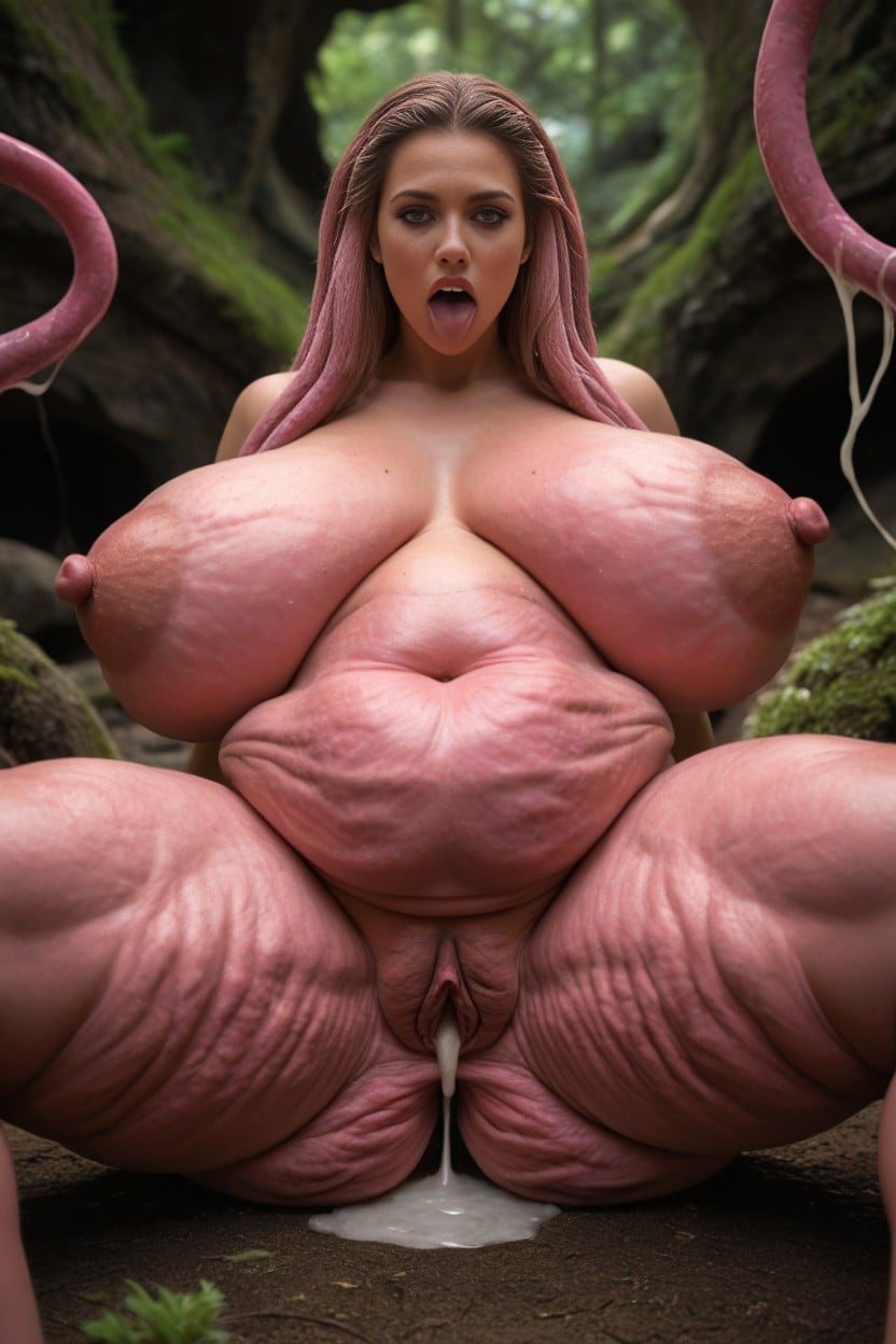 Gigantic Pussy, Pink Skin, Tentacle Pit AI Porn