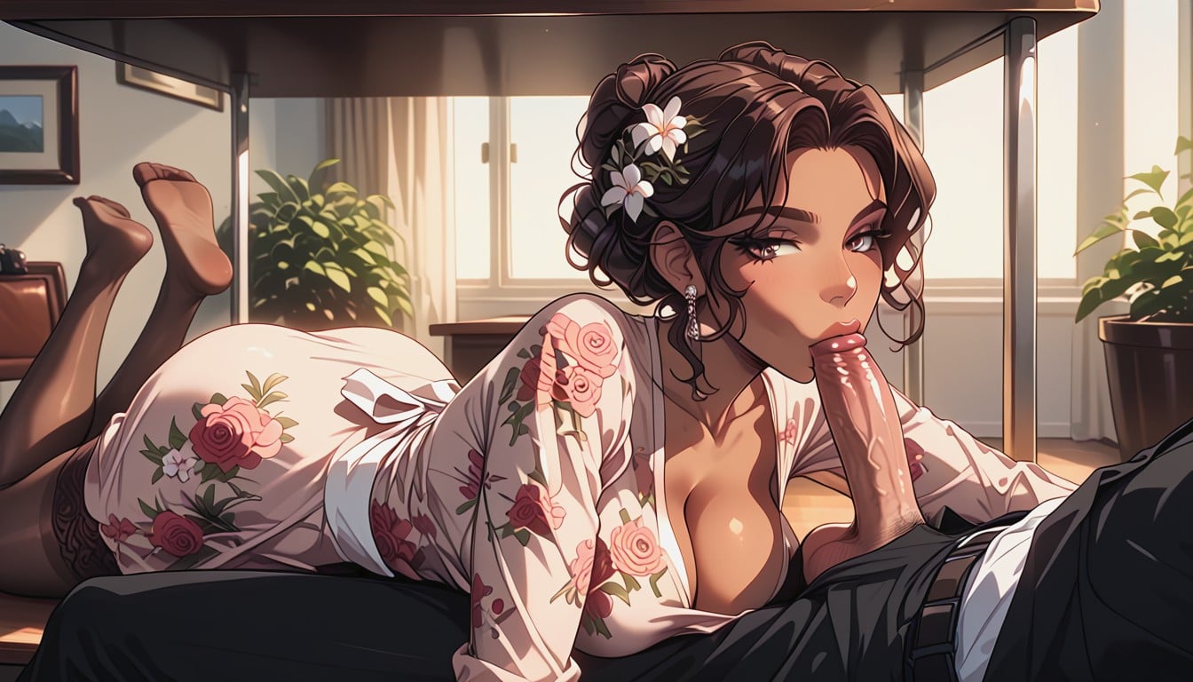 Beautiful Wife, Tan Skin, Beautiful Face AI Porn