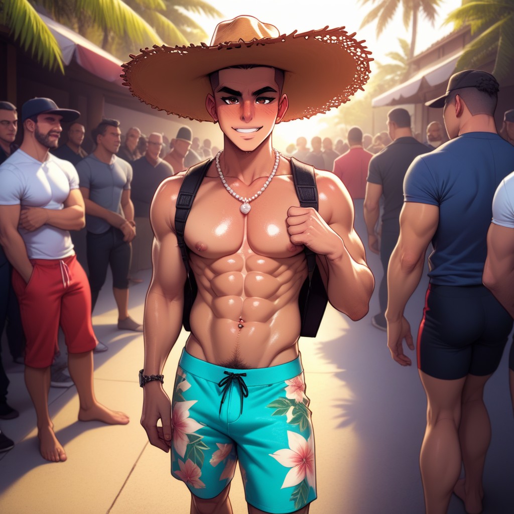 Cinematic, Town, Sweaty AI Gay Porn