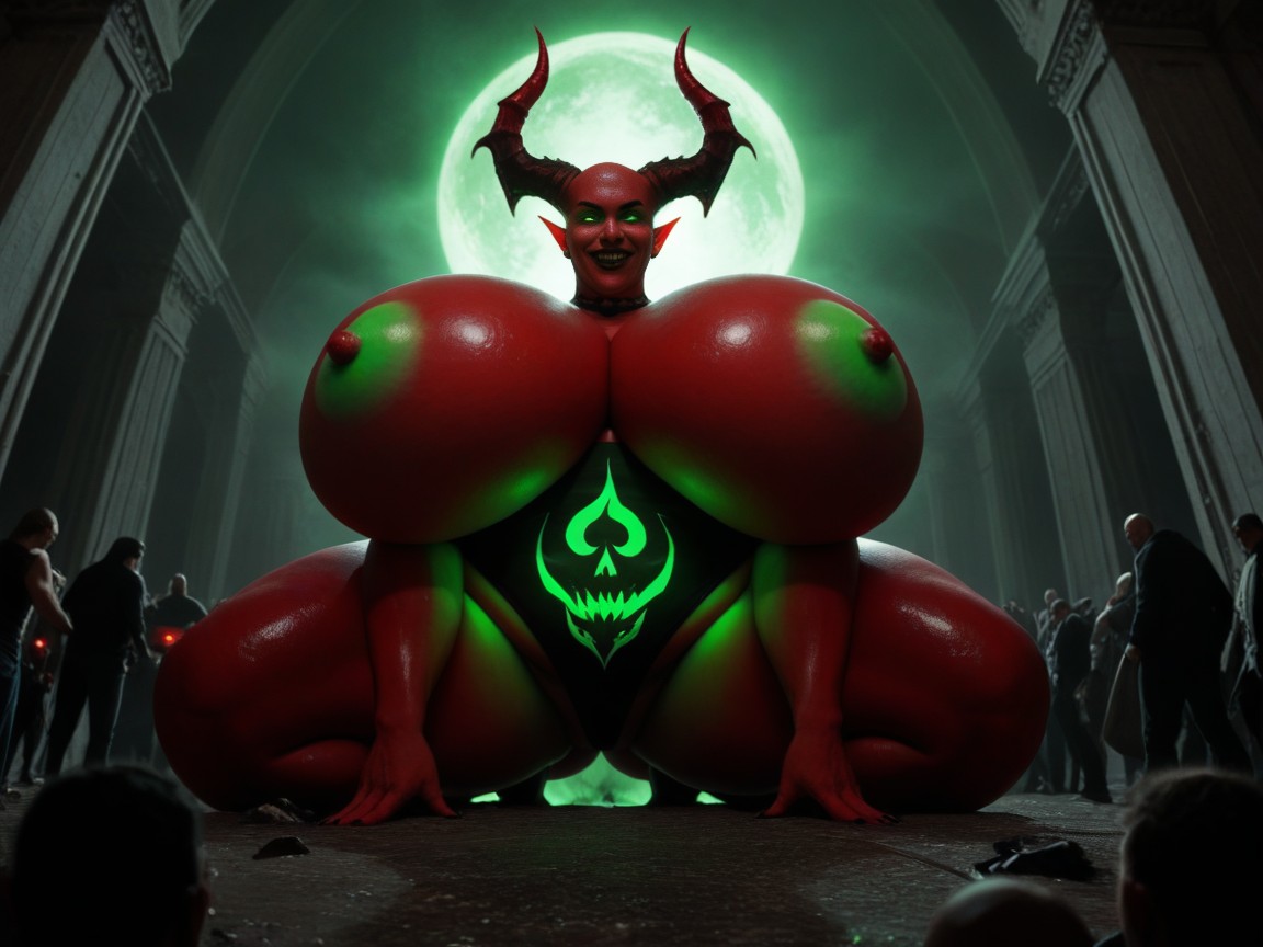 Gigantic Oversized Colossal Breasts, Full Body, Colossal Breasts AI Porn