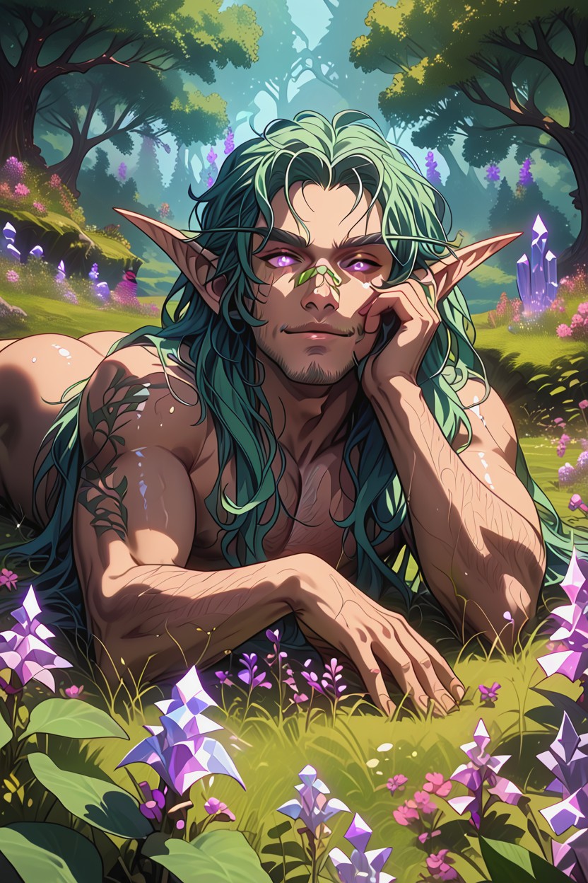 Detailed Face, Peacefully, High Elf Male From World Of Warcraft AI Gay Porn