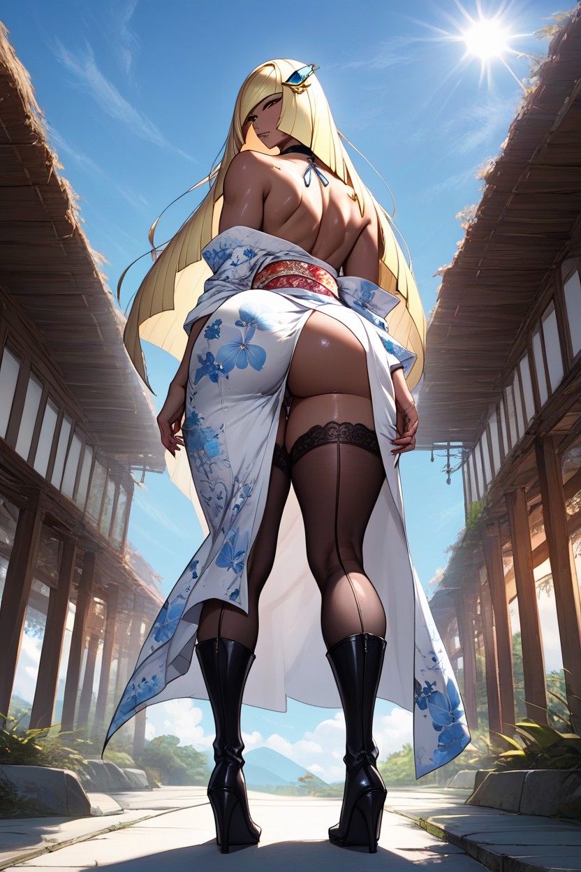 Beautiful Back Curve, Body Stockings, Beautiful Back View Hentai AI Porn