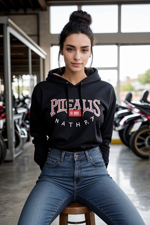 Ojos Abiertos, Skinny, Ropa Ajustada AI Porn