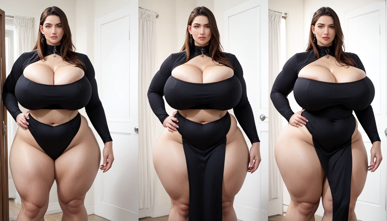 Extremely Large Ass, Multiple Views, Ripping Clothes BBW AI Porn