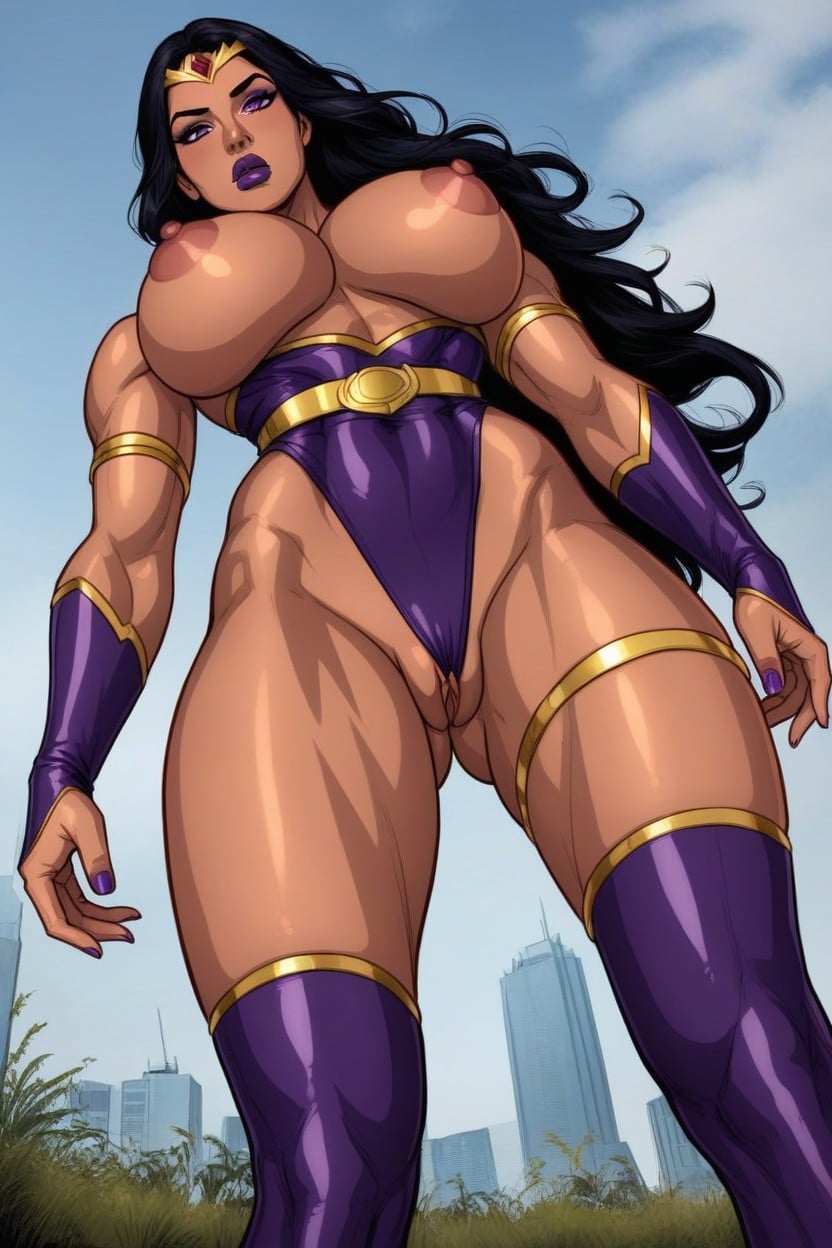 Power Princess From Marvel Comics, Leotard, Bimbo Hentai AI Porn