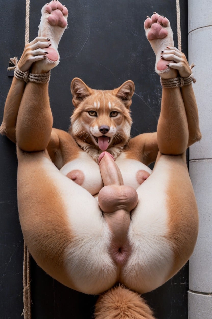 Body Fur, Fur, Paws Shemale AI Porn