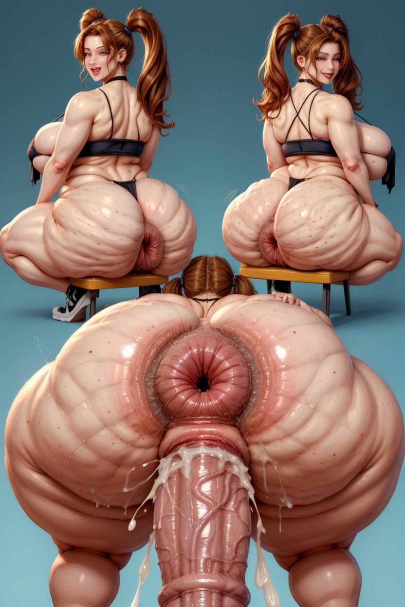 Thick Thighs, Large Ass, Loose Anus BBW AI Porn