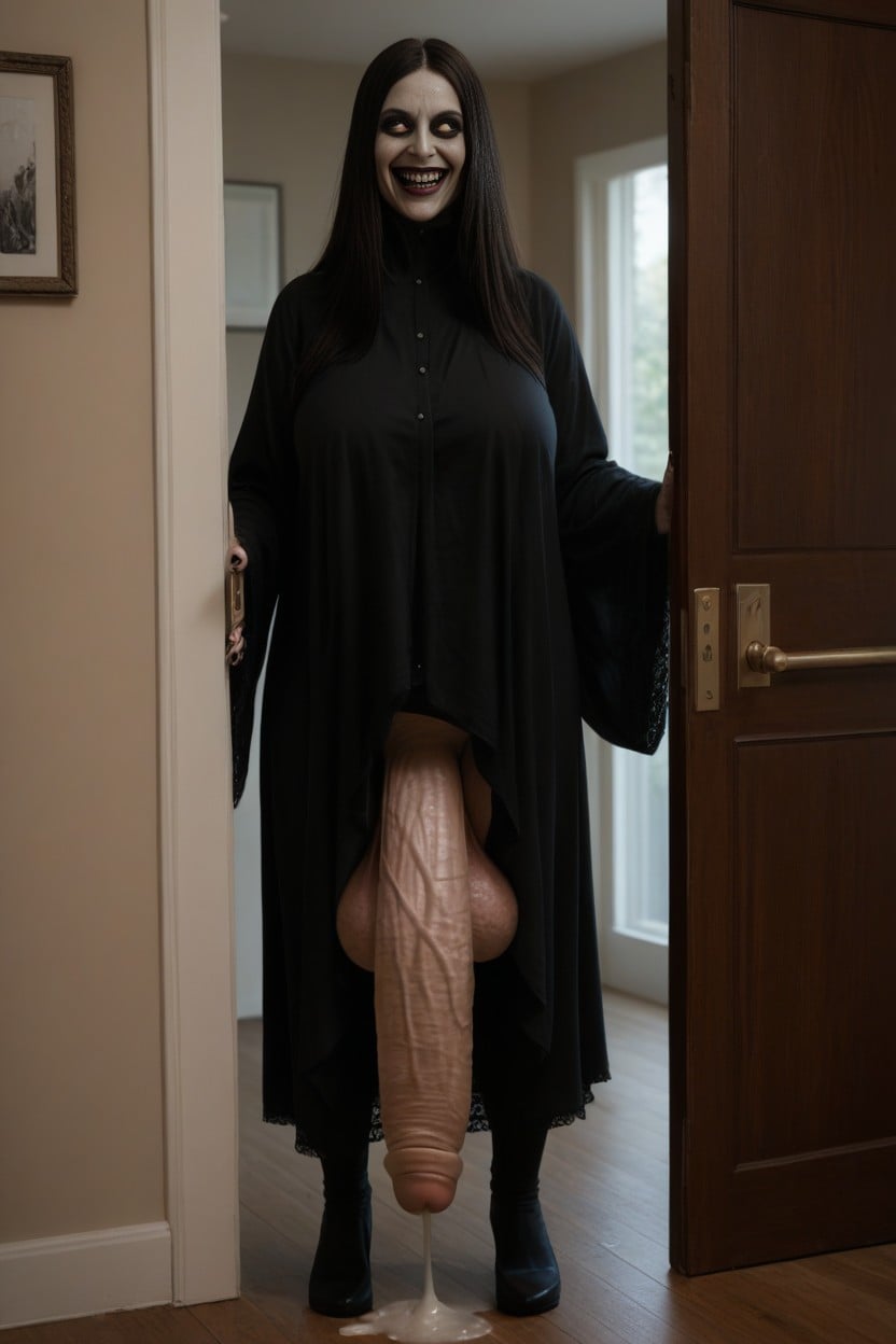 Hyper Length, Nightmare Fuel, Low Hanging Balls Shemale AI Porn