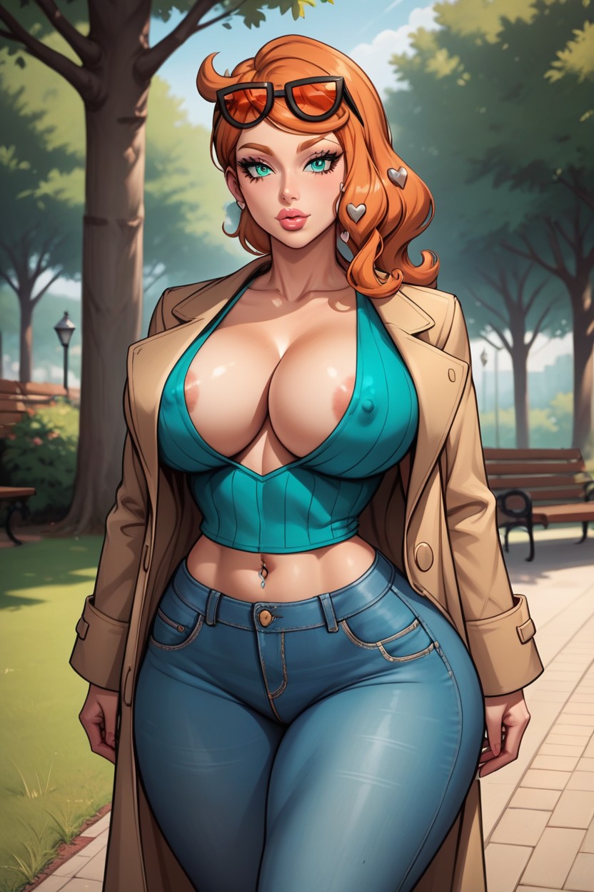 Park, Brazilian Butt Lift, Curvaceous Figure Hentai AI Porn