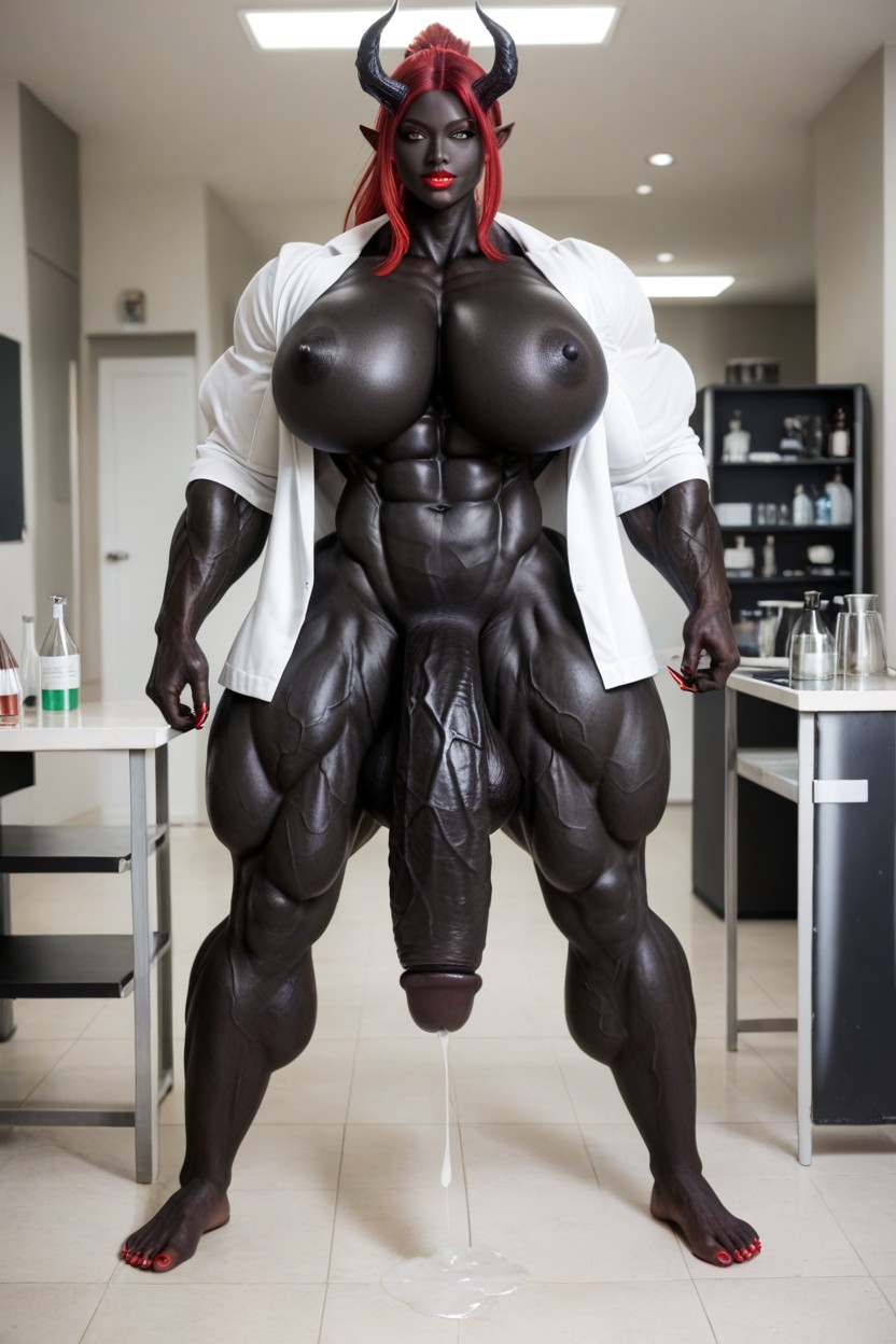 Bodybuilder, She Venom, Solo Shemale AI Porn