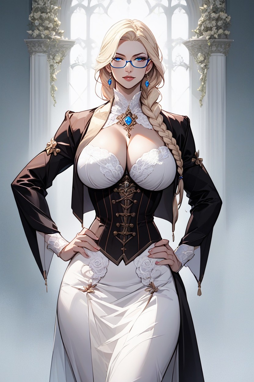 Big Hips, Glowing Blue Eyes, Jacket Hentai AI Porn