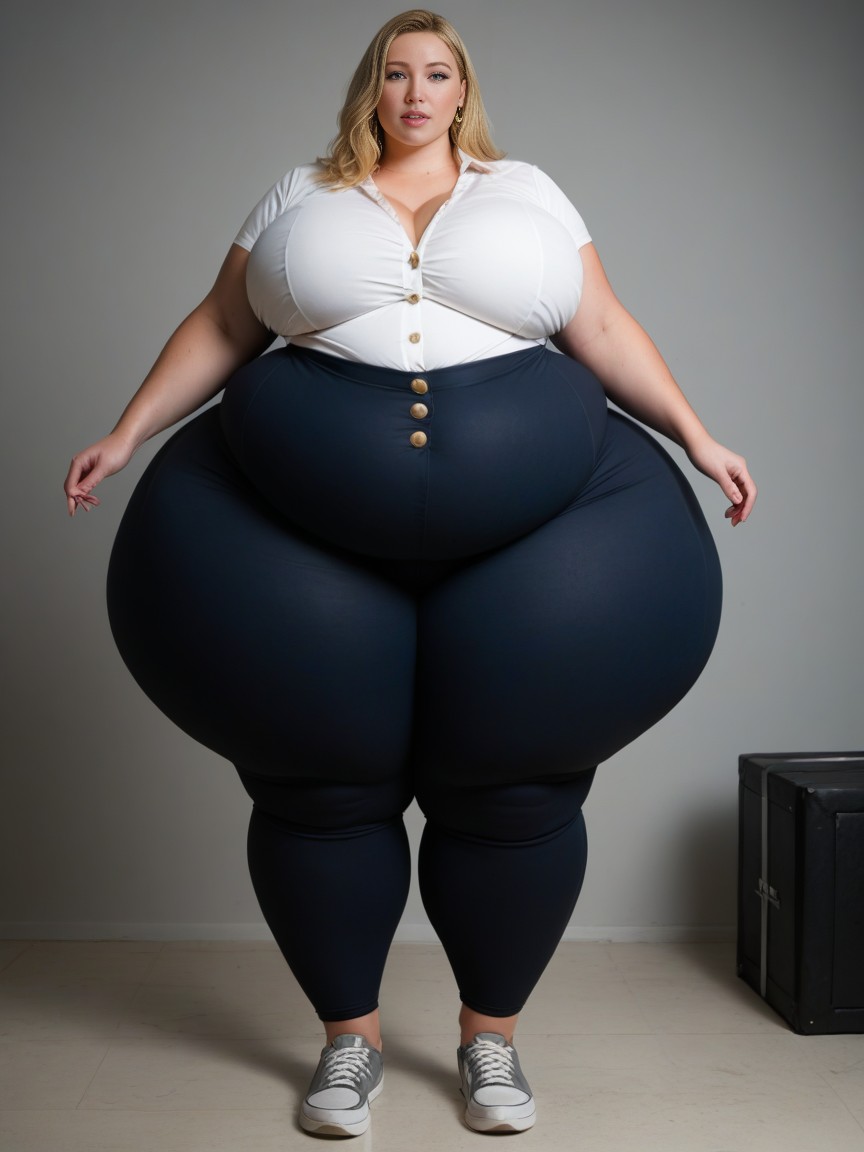 Massive Hips, Full Body, Front View AI Porn
