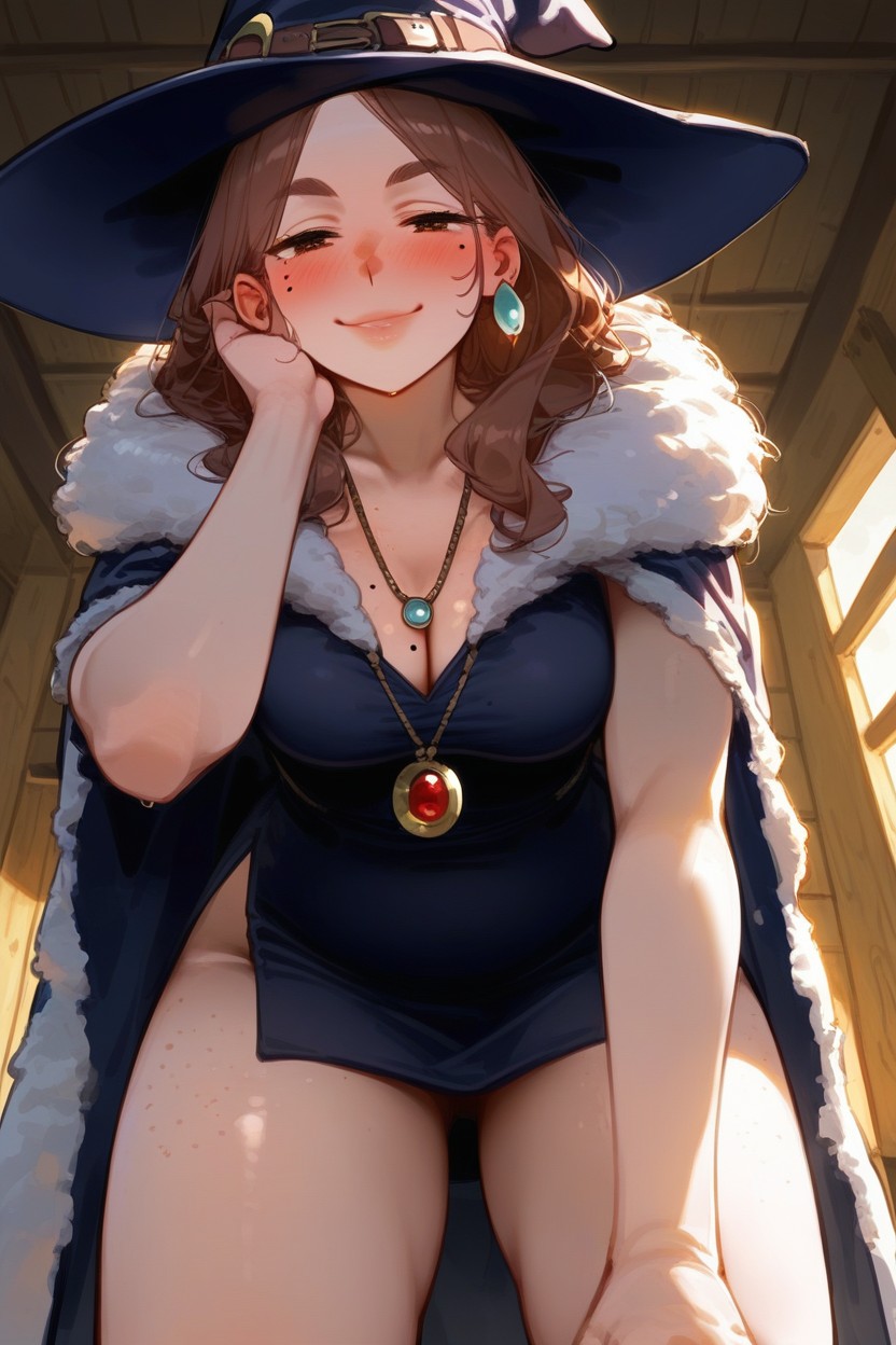 Perfect Eyes, Long Hair, Posing Shyly Hentai AI Porn