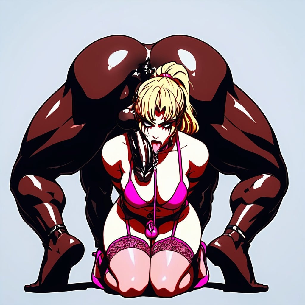 Attaché, Licking Black Asshole Deep, Interracial Porno IA transsexuelle