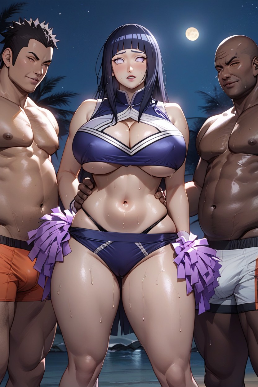 18+, African Man Wear A Pattern Boxer Briefs, Curvy Hentai AI Porn
