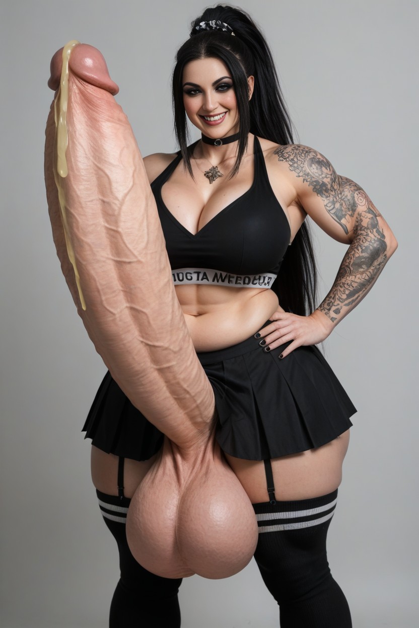 Wide Shoulders, Large Tattoos, 淘氣 人妖AI黃片