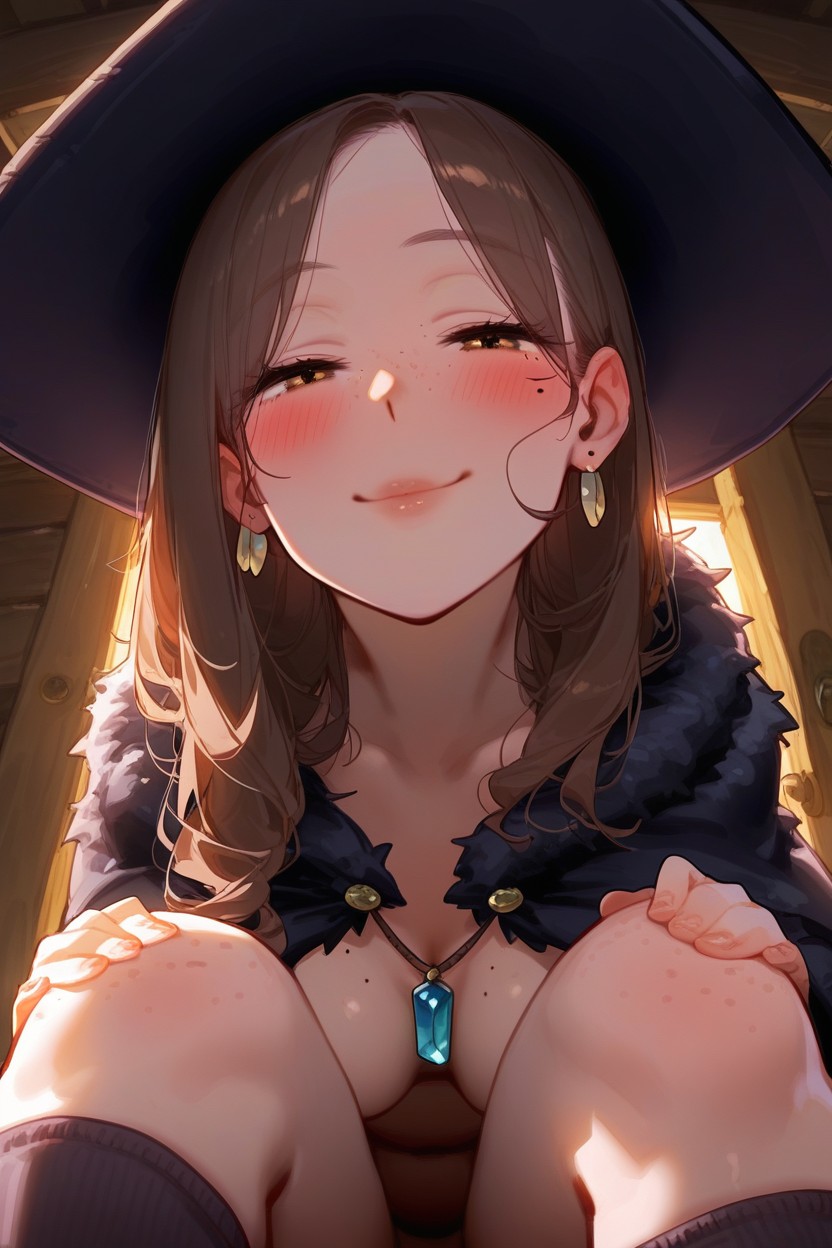 Eye Contact With Viewer, Noir, Highly Detailed Hentai AI Porn