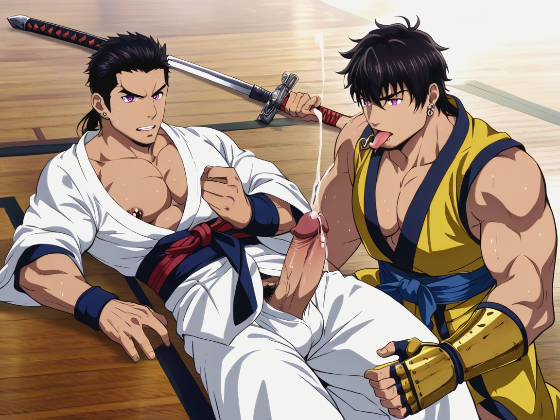 Pierced Nipples, Anime Character, Sweaty Porno IA Gay