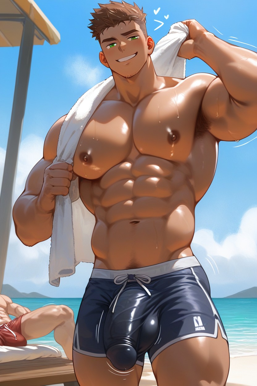 Large Sized Balls, Smug Face, Veiny Cock AI同性戀黃片