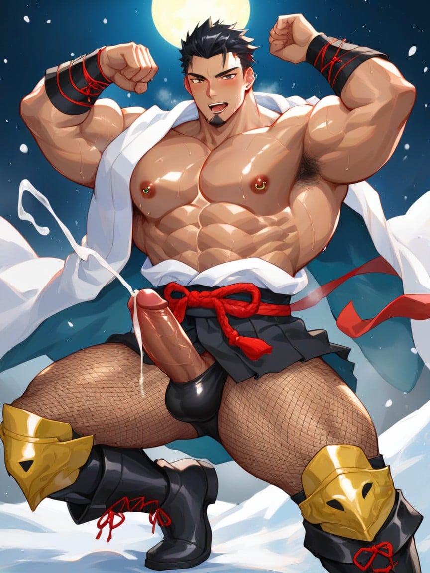 Slicked, Gym Clothes, Tiny AI Gay Porn
